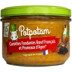 Carottes fondantes Boeuf et pruneau d'Agen BIO 230g