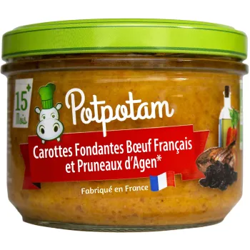 Carottes fondantes Boeuf et pruneau d'Agen BIO 230g